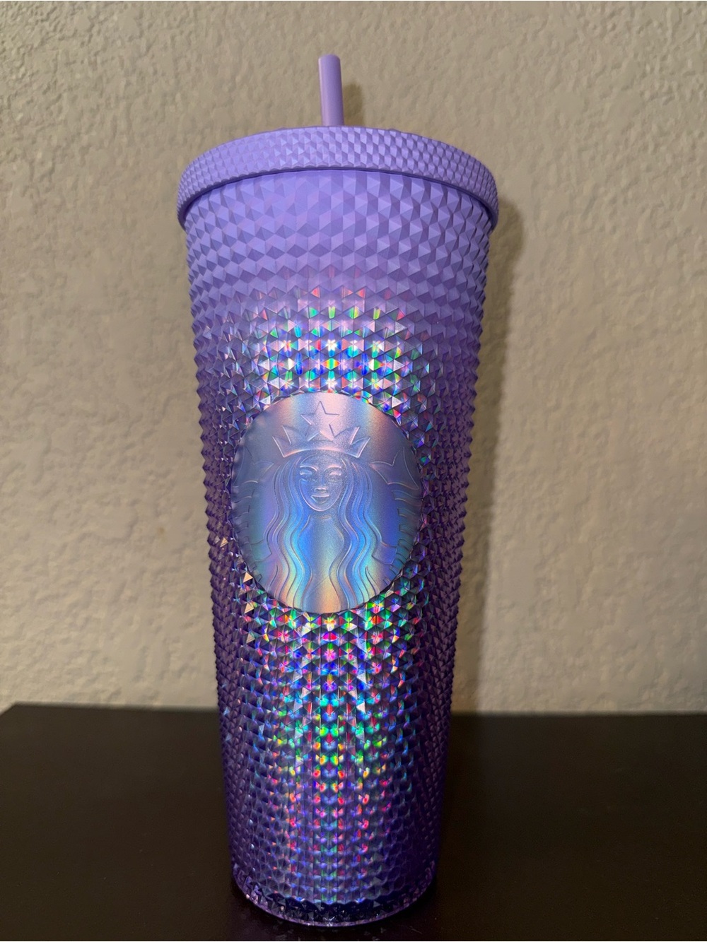 Starbucks Purple Studded Cold Cup Tumbler with Straw